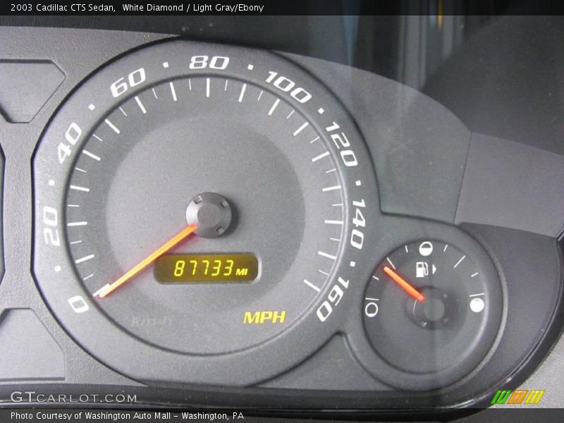 White Diamond / Light Gray/Ebony 2003 Cadillac CTS Sedan