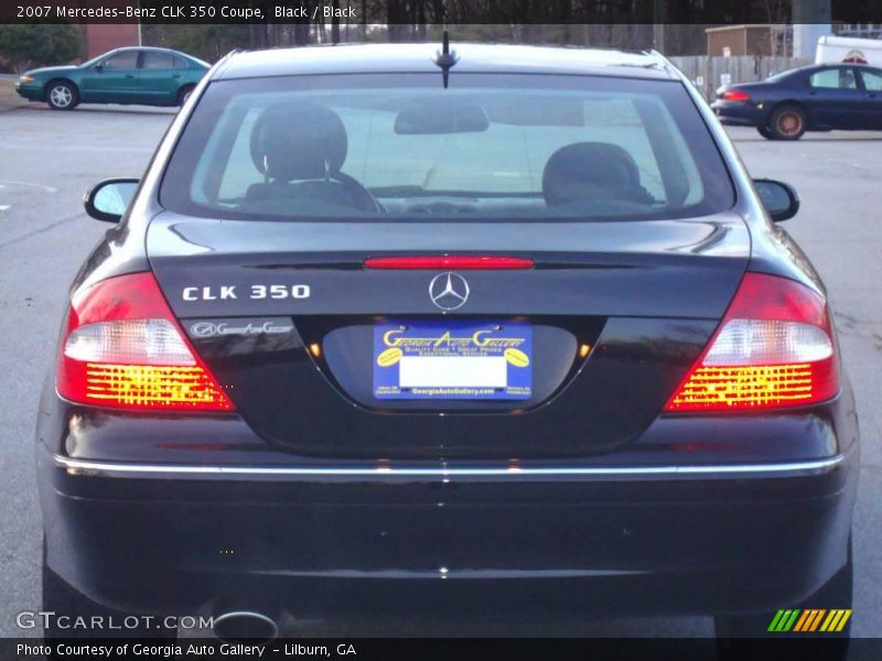 Black / Black 2007 Mercedes-Benz CLK 350 Coupe