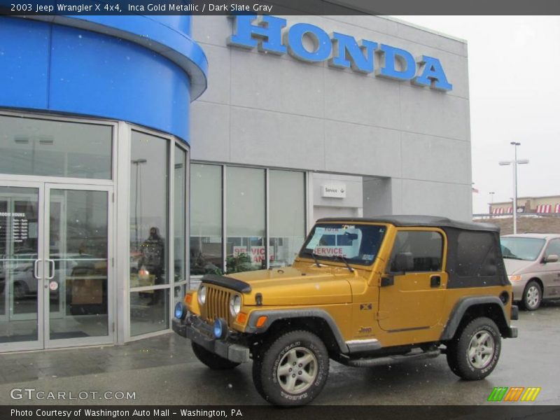 Inca Gold Metallic / Dark Slate Gray 2003 Jeep Wrangler X 4x4