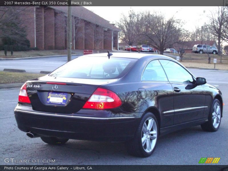 Black / Black 2007 Mercedes-Benz CLK 350 Coupe