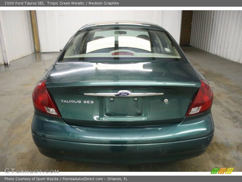 Tropic Green Metallic / Medium Graphite 2000 Ford Taurus SES