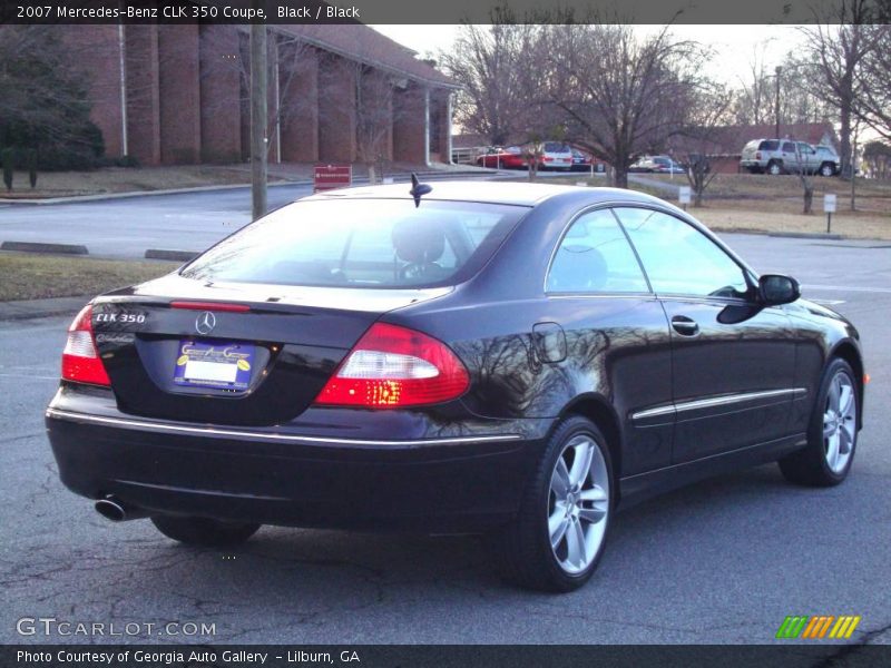 Black / Black 2007 Mercedes-Benz CLK 350 Coupe