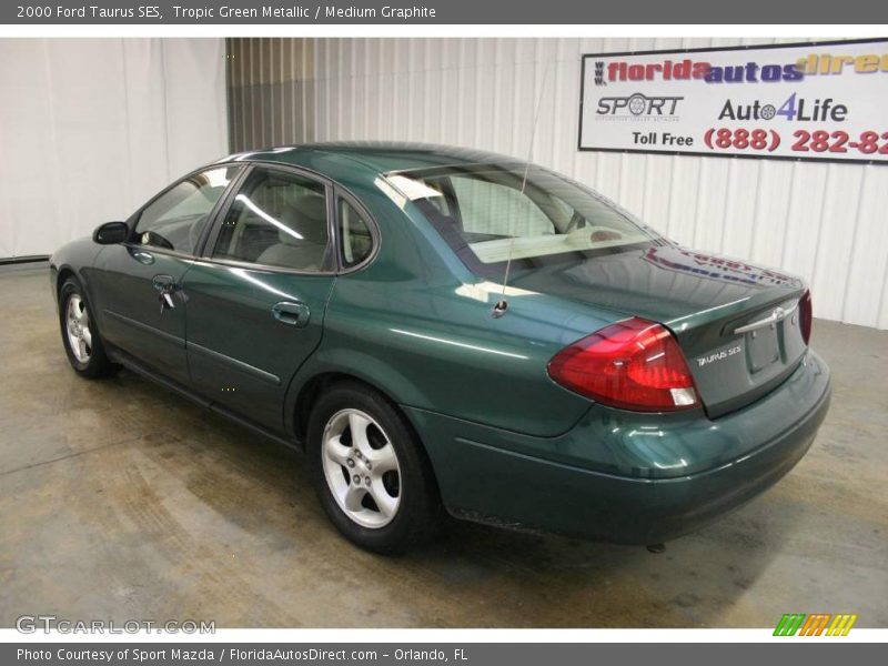 Tropic Green Metallic / Medium Graphite 2000 Ford Taurus SES