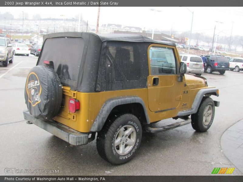 Inca Gold Metallic / Dark Slate Gray 2003 Jeep Wrangler X 4x4