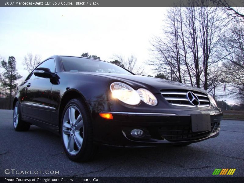 Black / Black 2007 Mercedes-Benz CLK 350 Coupe
