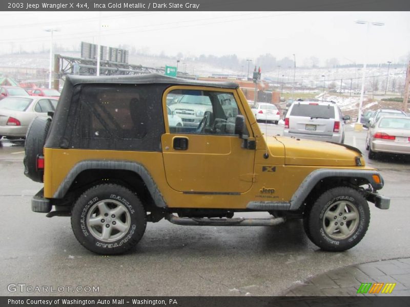 Inca Gold Metallic / Dark Slate Gray 2003 Jeep Wrangler X 4x4