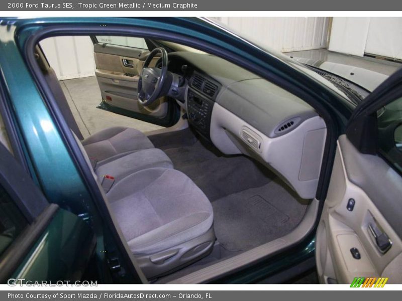 Tropic Green Metallic / Medium Graphite 2000 Ford Taurus SES