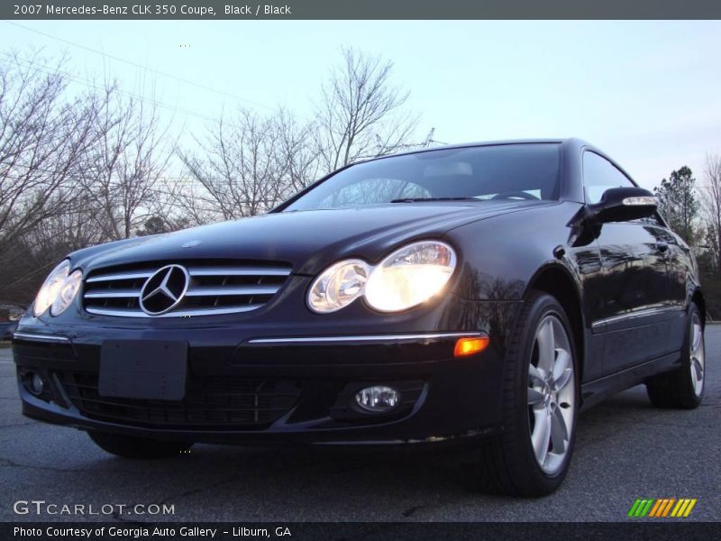Black / Black 2007 Mercedes-Benz CLK 350 Coupe