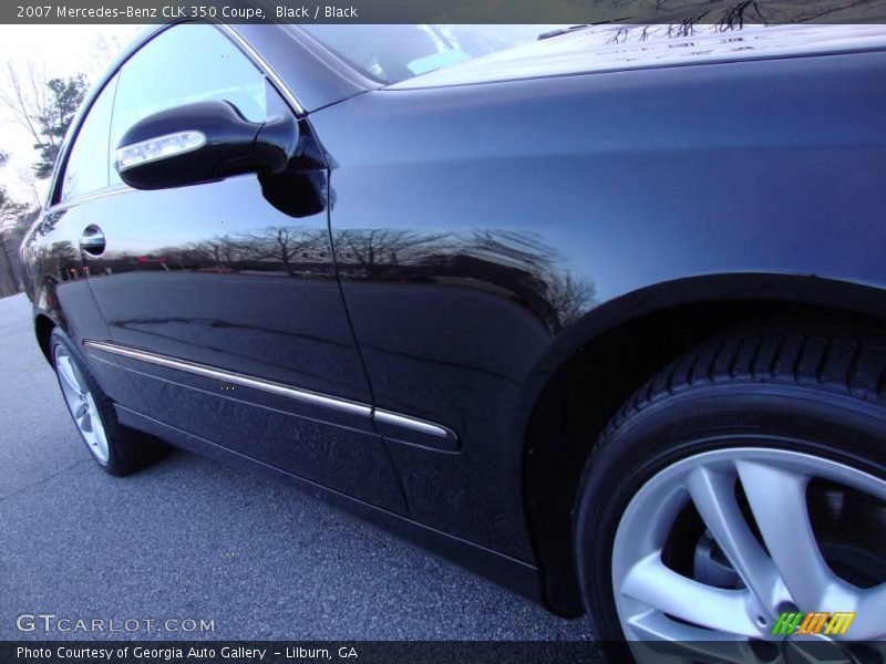 Black / Black 2007 Mercedes-Benz CLK 350 Coupe