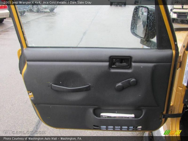 Inca Gold Metallic / Dark Slate Gray 2003 Jeep Wrangler X 4x4