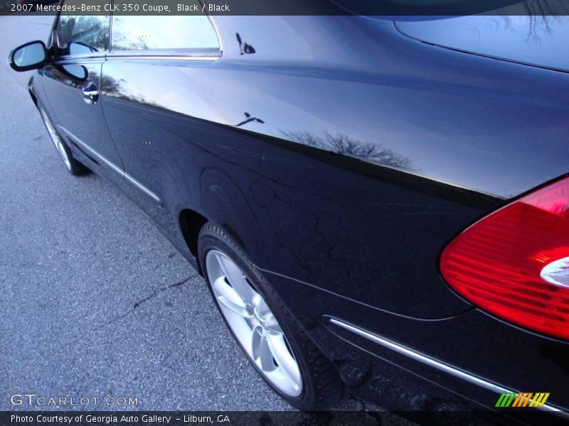 Black / Black 2007 Mercedes-Benz CLK 350 Coupe