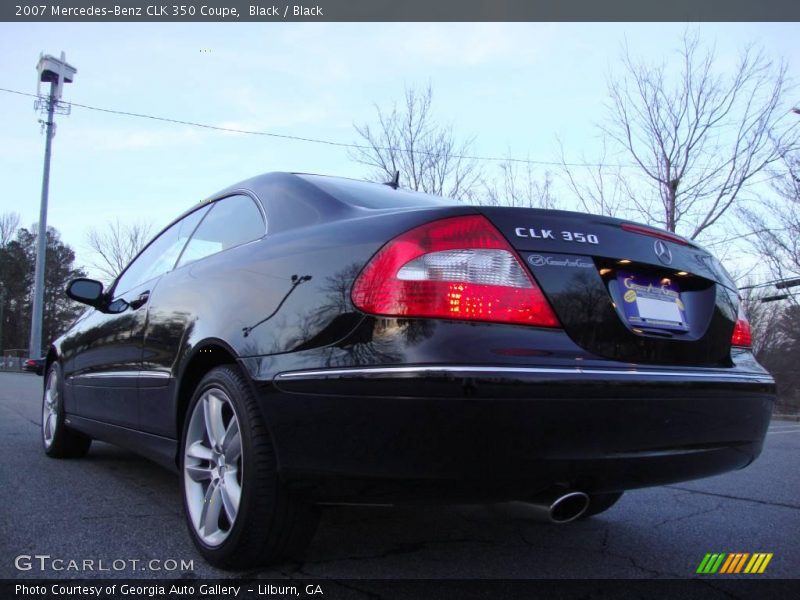 Black / Black 2007 Mercedes-Benz CLK 350 Coupe