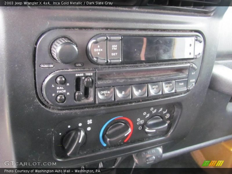 Inca Gold Metallic / Dark Slate Gray 2003 Jeep Wrangler X 4x4