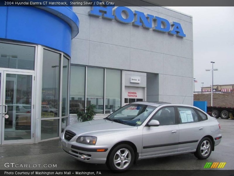Sterling Silver / Dark Gray 2004 Hyundai Elantra GT Hatchback