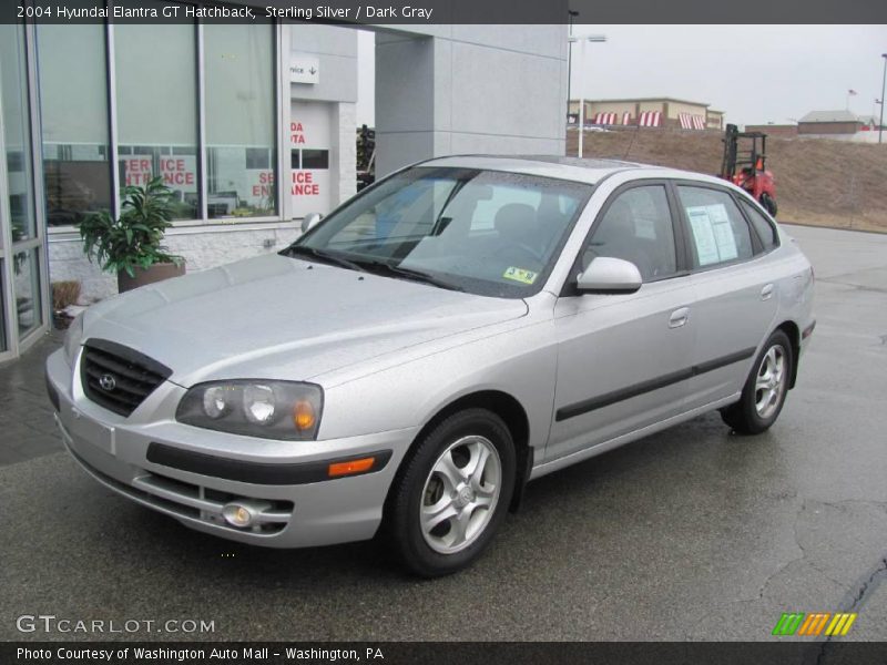 Sterling Silver / Dark Gray 2004 Hyundai Elantra GT Hatchback