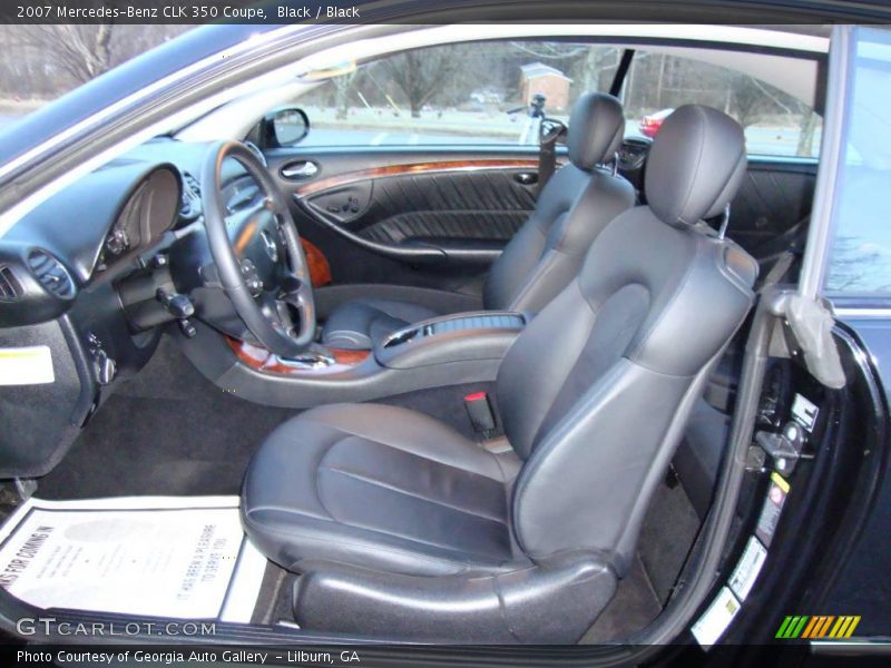 Black / Black 2007 Mercedes-Benz CLK 350 Coupe