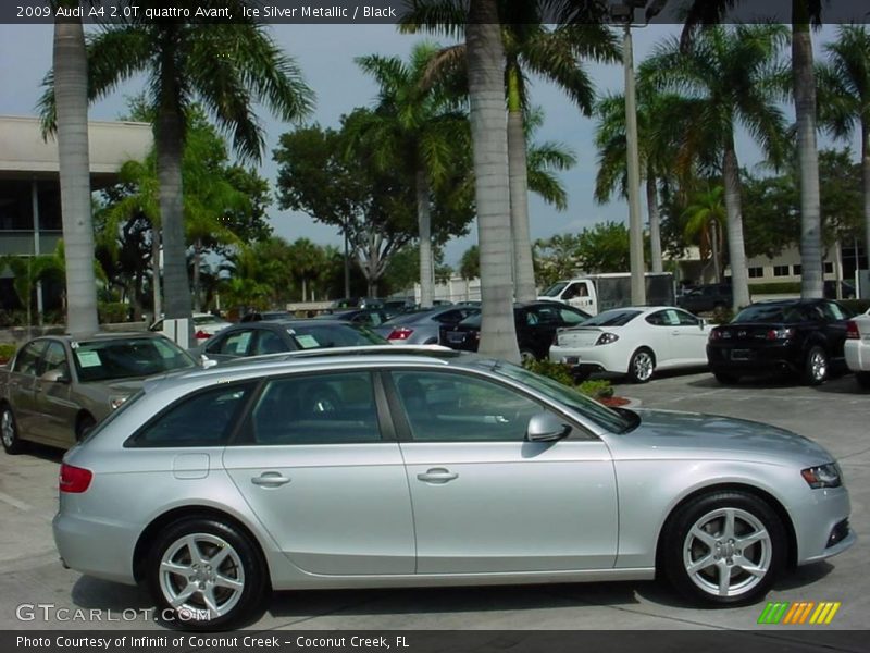 Ice Silver Metallic / Black 2009 Audi A4 2.0T quattro Avant