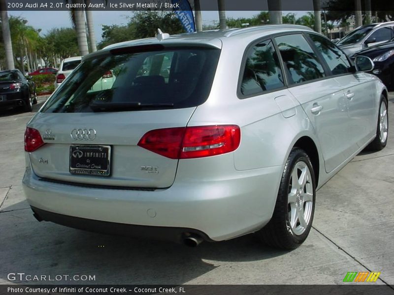 Ice Silver Metallic / Black 2009 Audi A4 2.0T quattro Avant