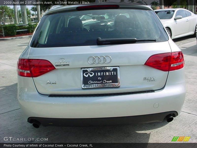 Ice Silver Metallic / Black 2009 Audi A4 2.0T quattro Avant