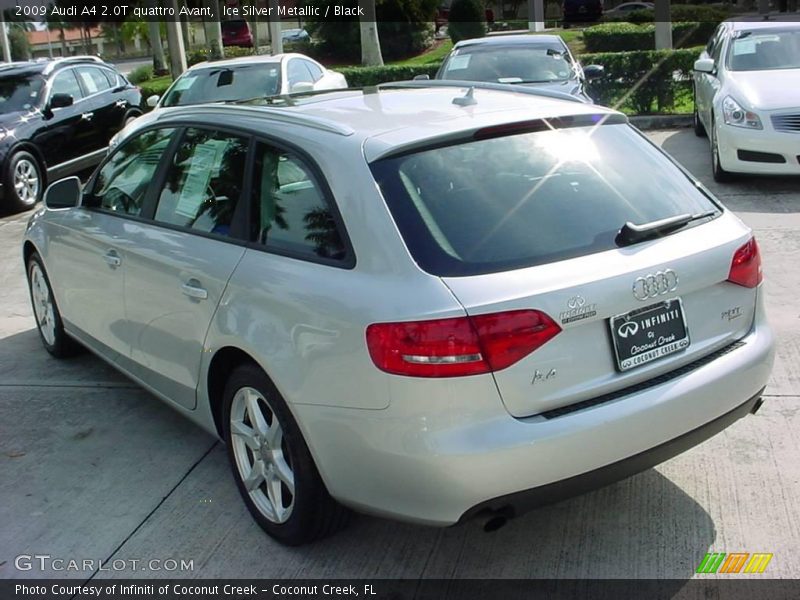 Ice Silver Metallic / Black 2009 Audi A4 2.0T quattro Avant