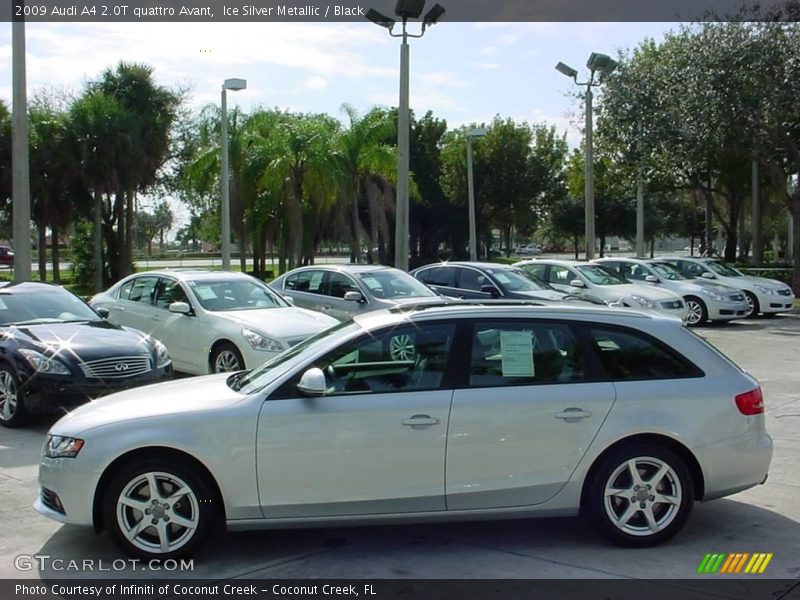 Ice Silver Metallic / Black 2009 Audi A4 2.0T quattro Avant