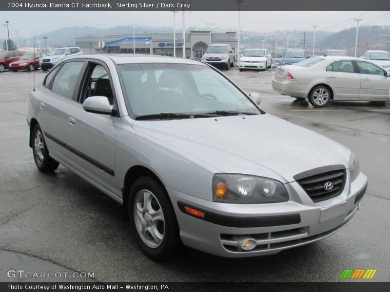 Sterling Silver / Dark Gray 2004 Hyundai Elantra GT Hatchback