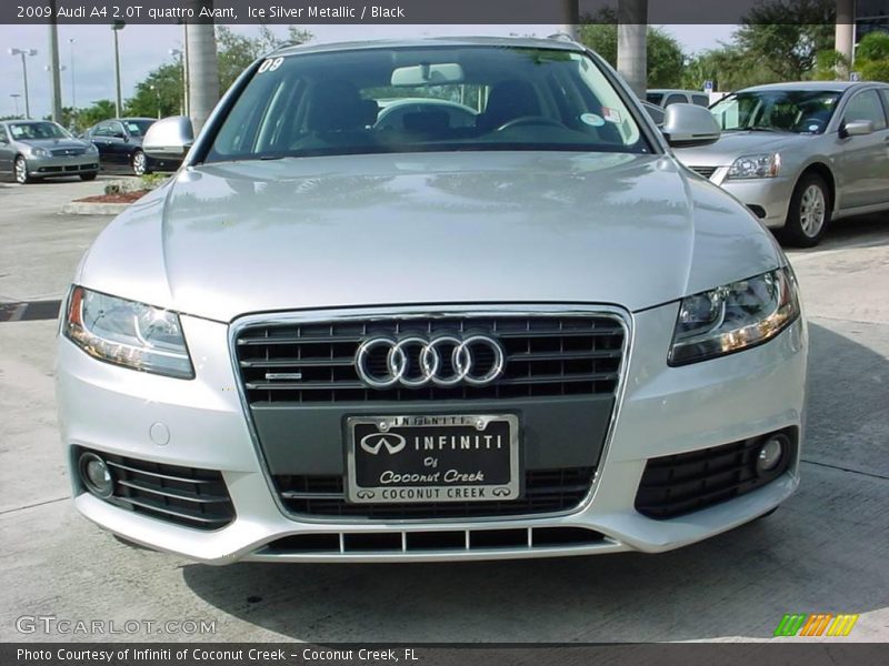 Ice Silver Metallic / Black 2009 Audi A4 2.0T quattro Avant