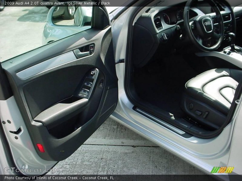 Ice Silver Metallic / Black 2009 Audi A4 2.0T quattro Avant