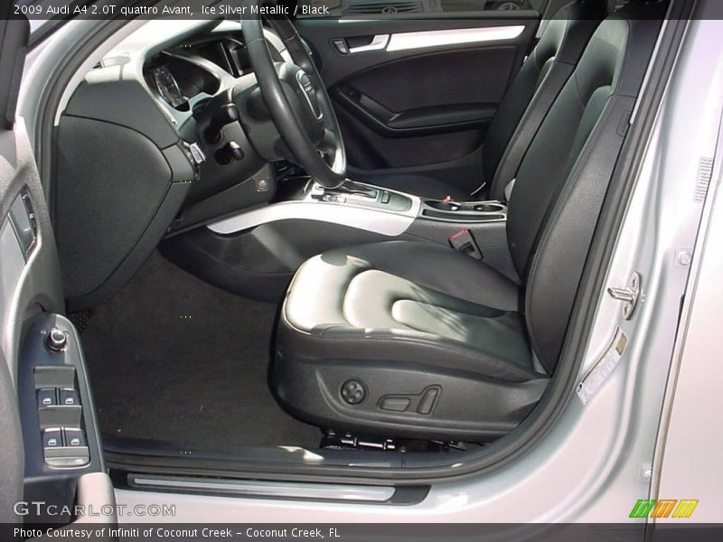 Ice Silver Metallic / Black 2009 Audi A4 2.0T quattro Avant