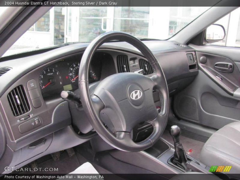 Sterling Silver / Dark Gray 2004 Hyundai Elantra GT Hatchback