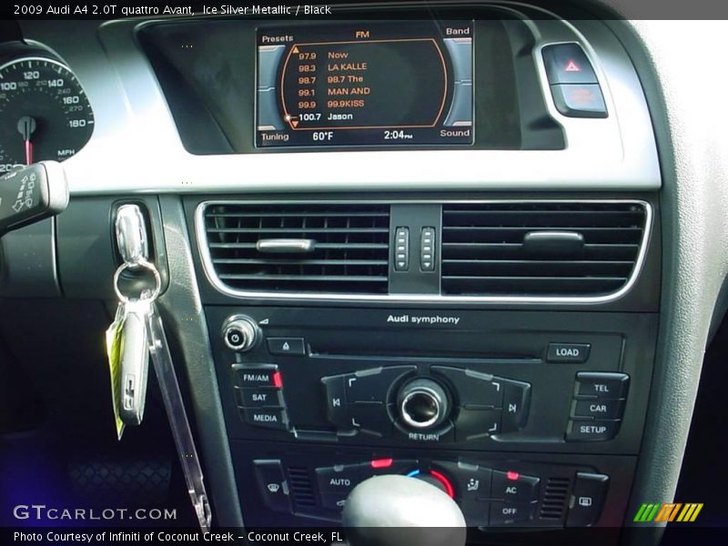 Ice Silver Metallic / Black 2009 Audi A4 2.0T quattro Avant