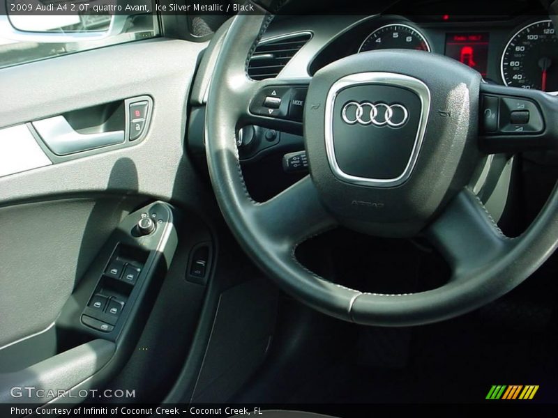 Ice Silver Metallic / Black 2009 Audi A4 2.0T quattro Avant