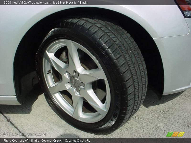 Ice Silver Metallic / Black 2009 Audi A4 2.0T quattro Avant
