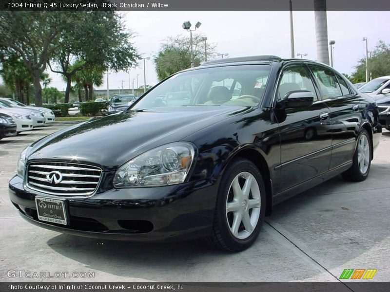Black Obsidian / Willow 2004 Infiniti Q 45 Luxury Sedan
