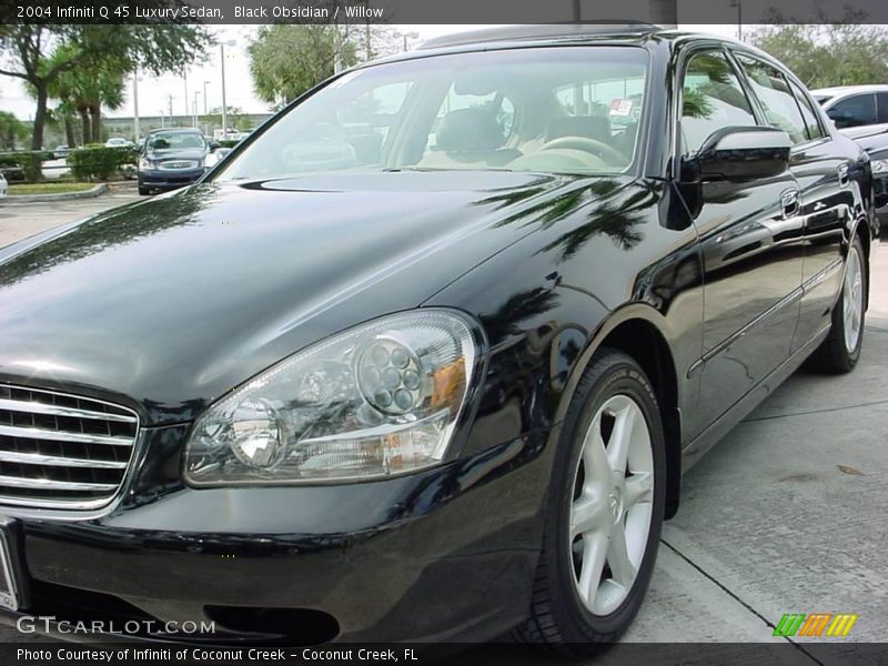 Black Obsidian / Willow 2004 Infiniti Q 45 Luxury Sedan