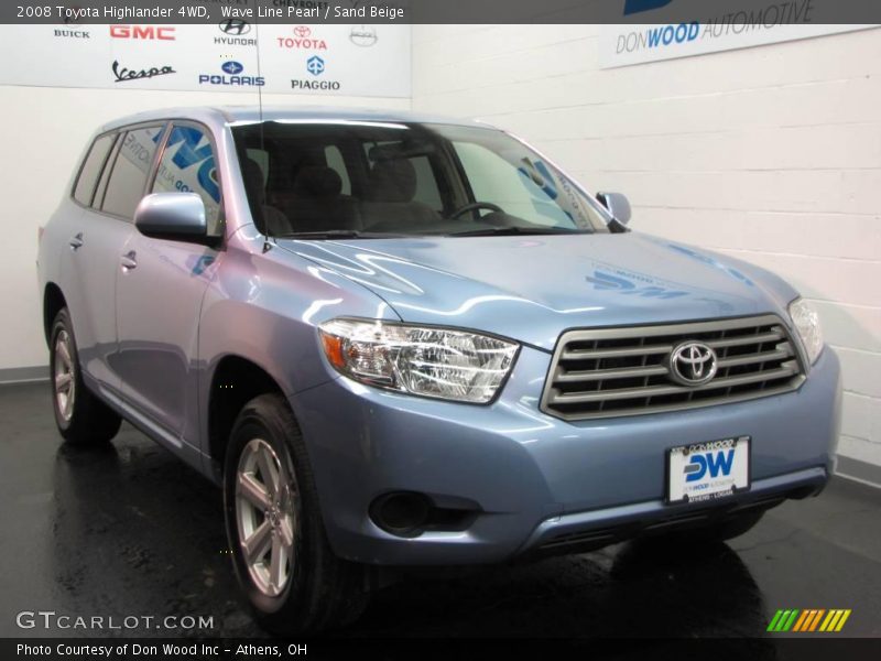 Wave Line Pearl / Sand Beige 2008 Toyota Highlander 4WD