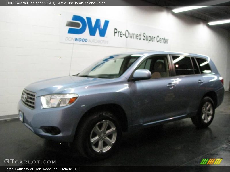 Wave Line Pearl / Sand Beige 2008 Toyota Highlander 4WD