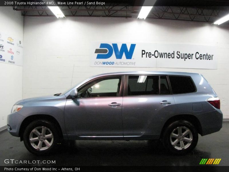 Wave Line Pearl / Sand Beige 2008 Toyota Highlander 4WD