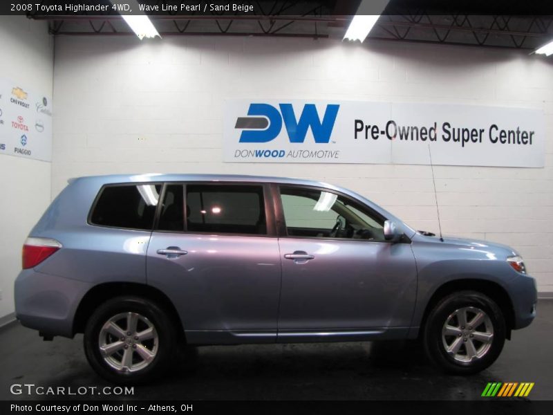 Wave Line Pearl / Sand Beige 2008 Toyota Highlander 4WD