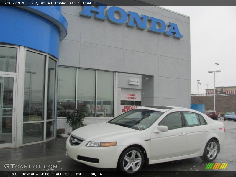 White Diamond Pearl / Camel 2006 Acura TL 3.2