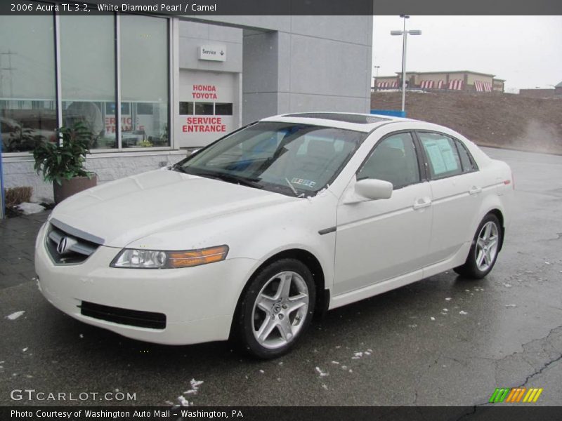 White Diamond Pearl / Camel 2006 Acura TL 3.2