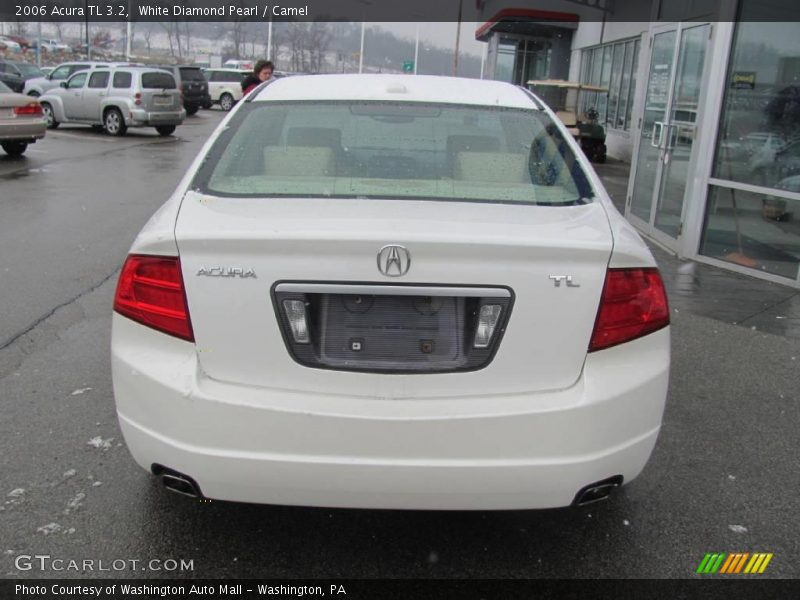White Diamond Pearl / Camel 2006 Acura TL 3.2
