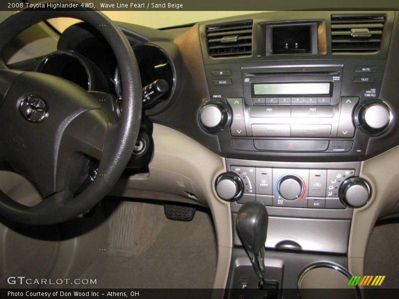 Wave Line Pearl / Sand Beige 2008 Toyota Highlander 4WD