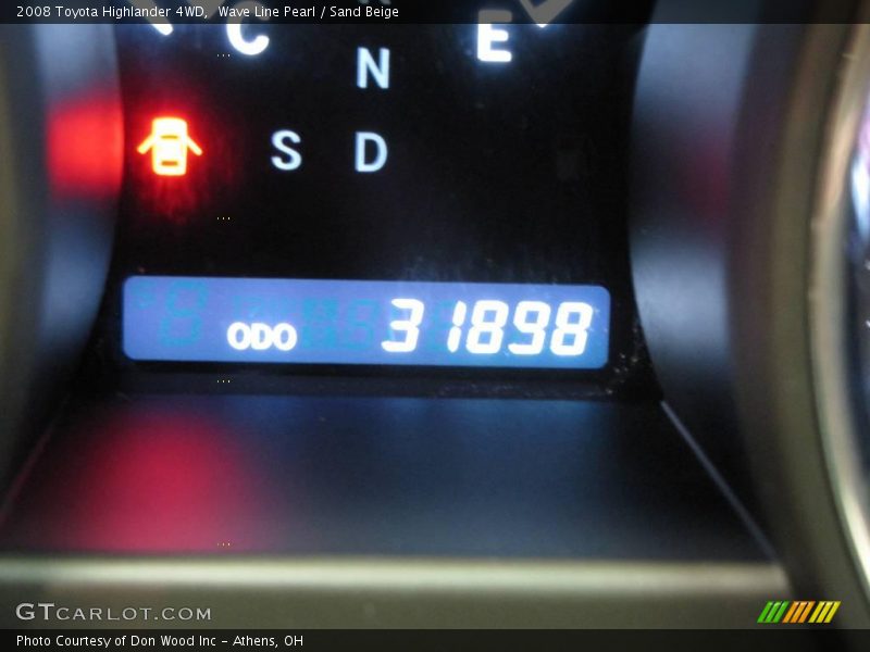 Wave Line Pearl / Sand Beige 2008 Toyota Highlander 4WD