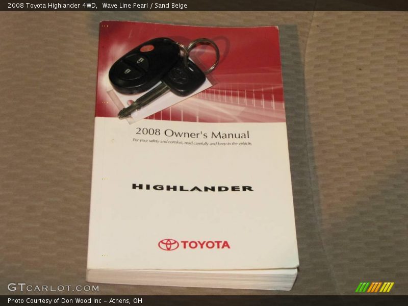 Wave Line Pearl / Sand Beige 2008 Toyota Highlander 4WD