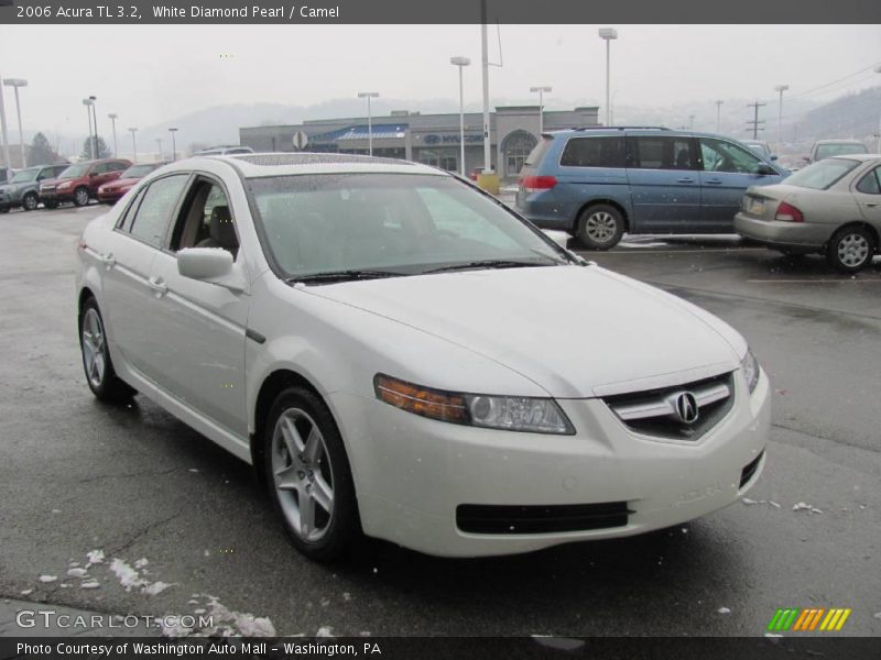 White Diamond Pearl / Camel 2006 Acura TL 3.2