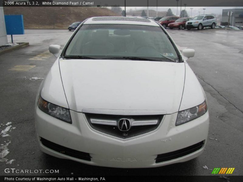 White Diamond Pearl / Camel 2006 Acura TL 3.2