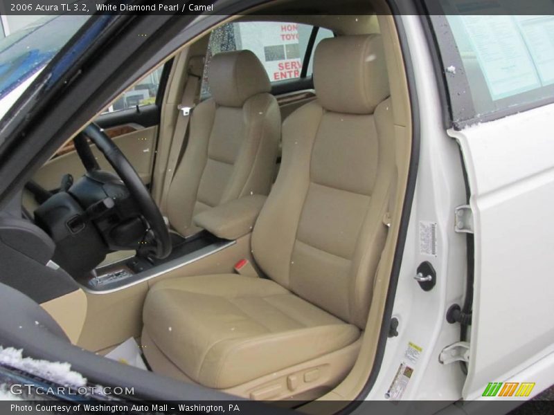 White Diamond Pearl / Camel 2006 Acura TL 3.2