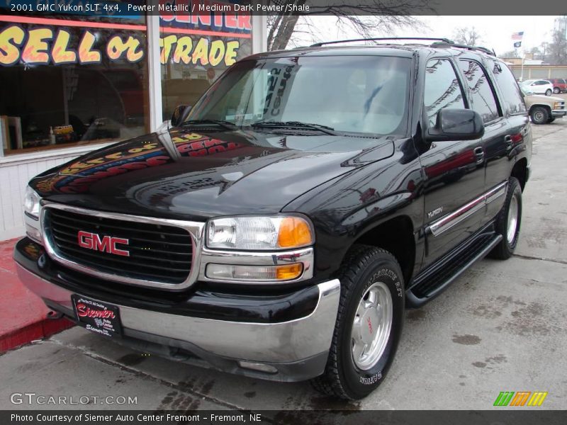 Pewter Metallic / Medium Dark Pewter/Shale 2001 GMC Yukon SLT 4x4