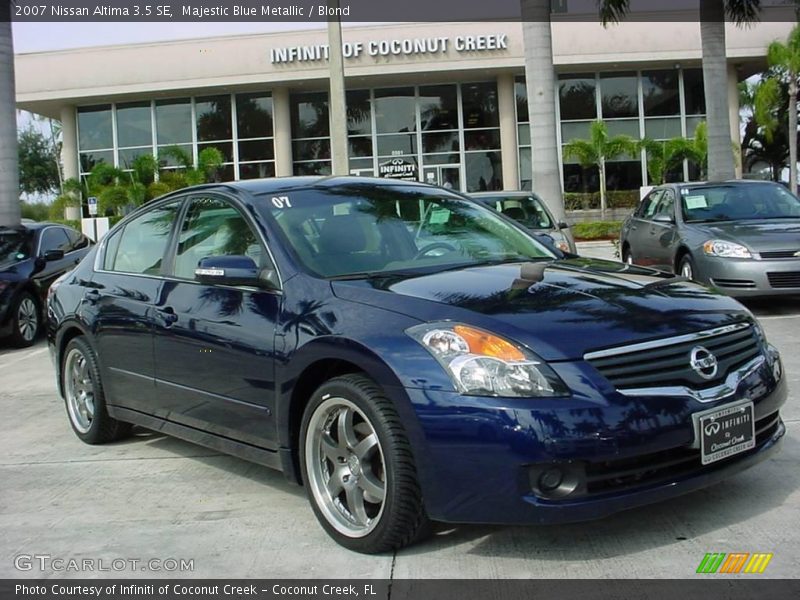 Majestic Blue Metallic / Blond 2007 Nissan Altima 3.5 SE